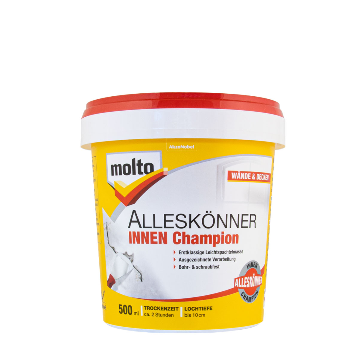 Molto Alleskönner Innen Champion 200ml, Fertigspachtel, Spachtelmasse, Leichtspachtel