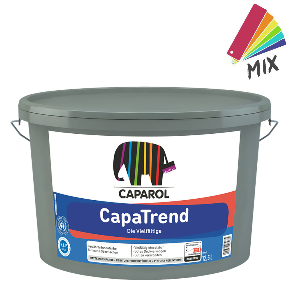 Caparol CapaTrend 12,5L wunschfarbton PG S, sehr gut deckende Wandfarbe, Dispersionsfarbe