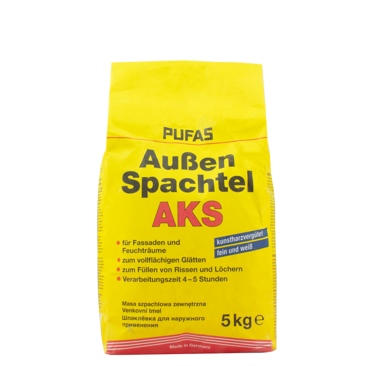 Pufas Außenspachtel AKS 1kg, Spachtelmasse, Fassadenspachtel