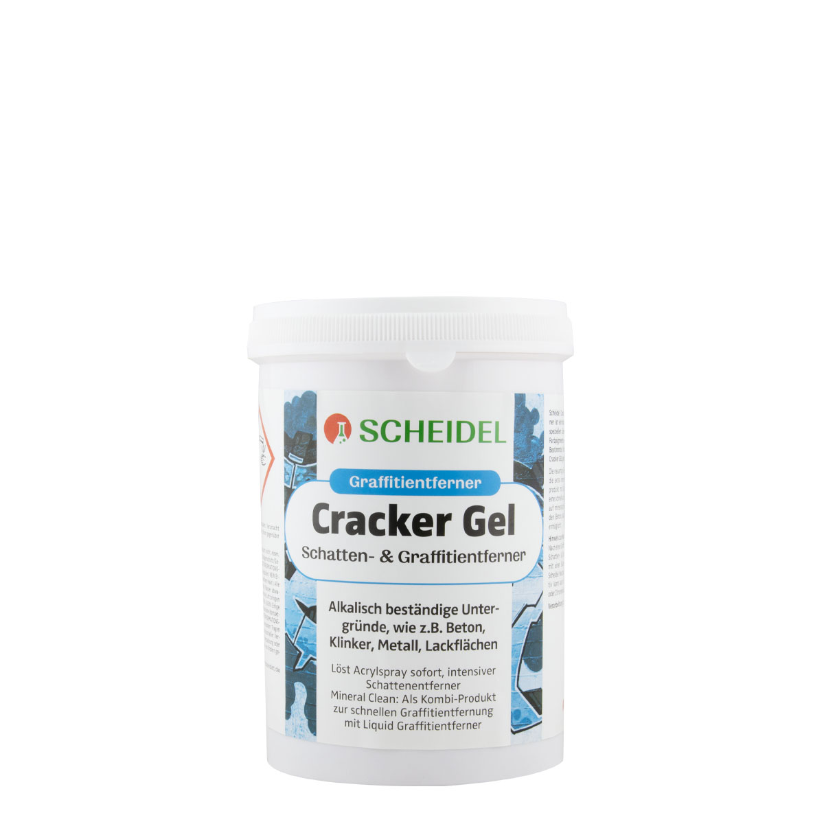 Scheidel Cracker Gel 1L, Schatten und Graffitientferner für mineralische Untergründe, Reiniger