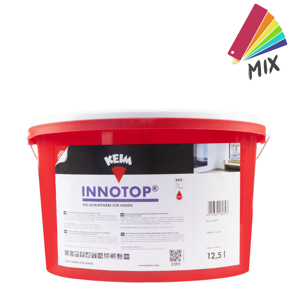 Keim Innotop 12,5L Wunschfarbton PG1, Wandfarbe, Sol Silikatfarbe