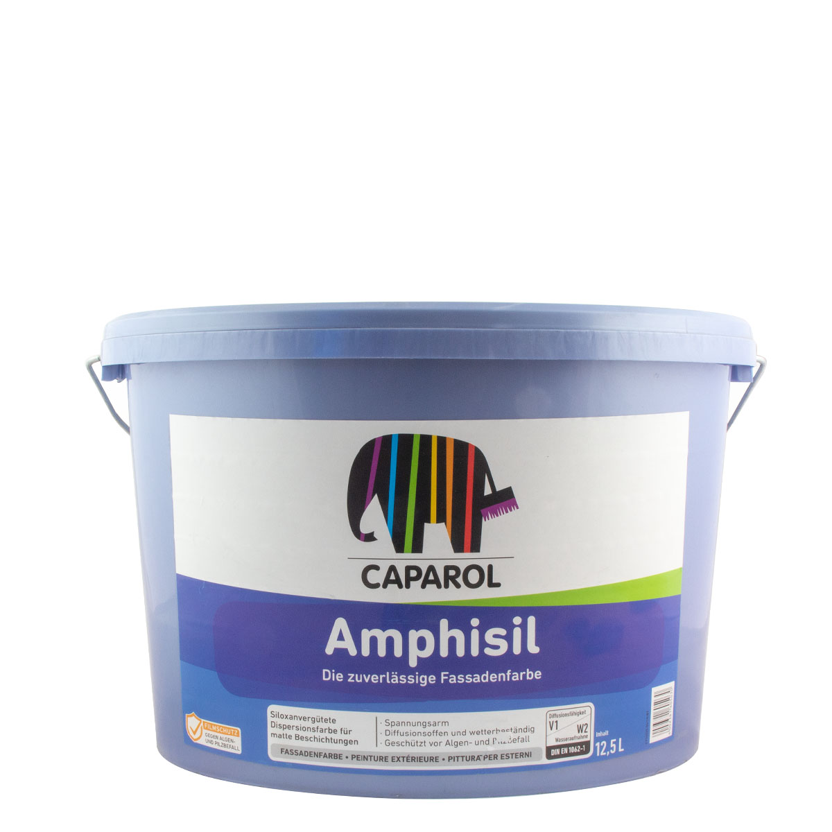 Caparol AmphiSil 12,5L weiß, Siliconverstärkte Dispersionsfarbe, Fassadenfarbe