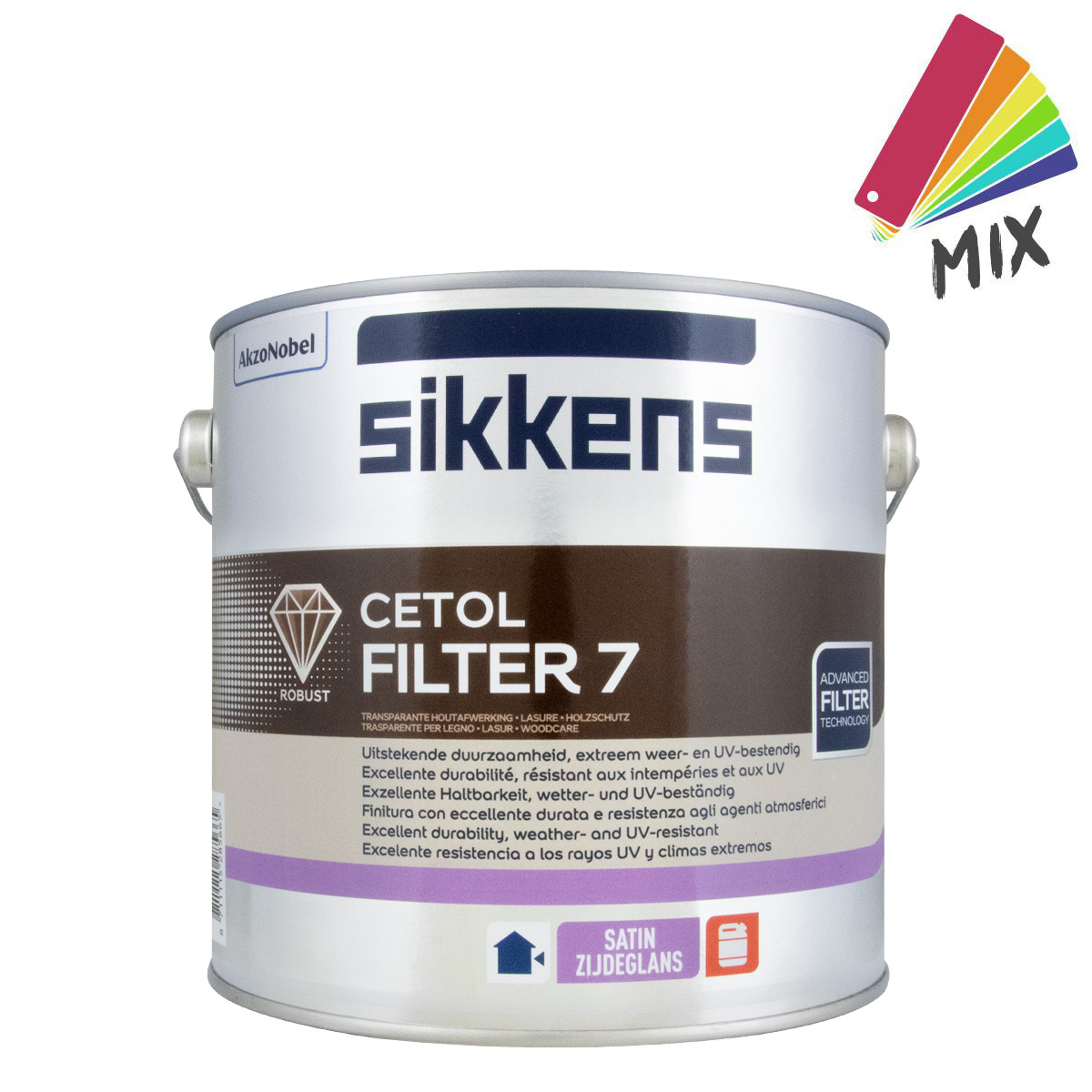 Sikkens Cetol Filter 7 wunschfarbton 2,5L, Dickschichtlasur, Holzlasur