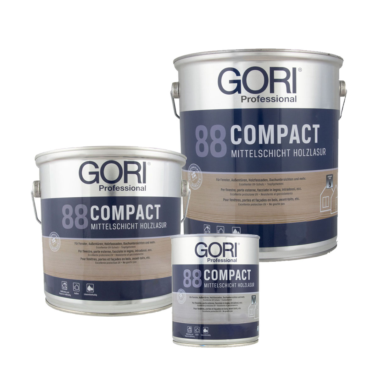 Gori 88 Compact Lasur 0,75L wunschfarbton, Holzschutzlasur