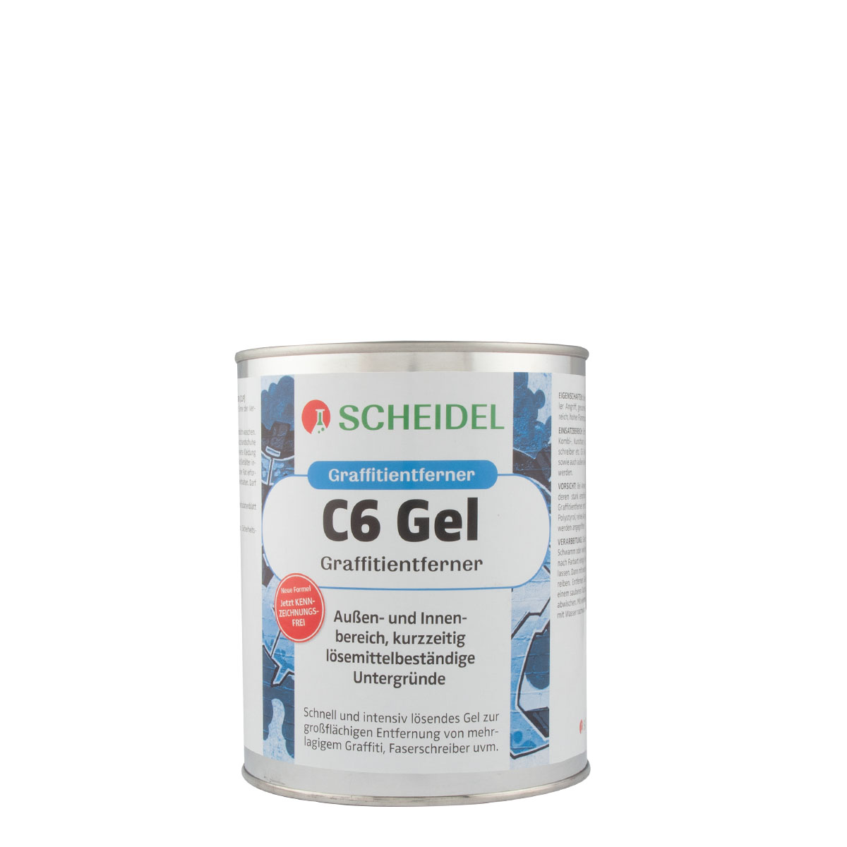 Scheidel C6 Gel 1L, Graffitientferner, Reiniger, Fassadenreiniger
