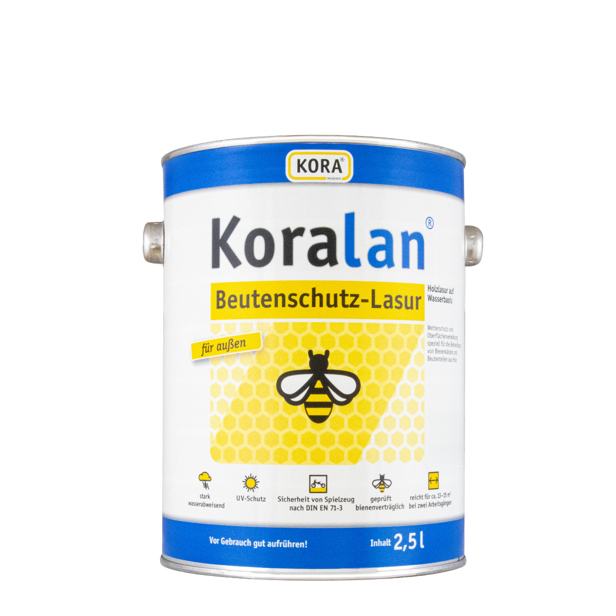 Koralan Beutenschutz-Lasur 750ml kiefer, Bienen Farbe, Holzschutzlasur, Holzlasur
