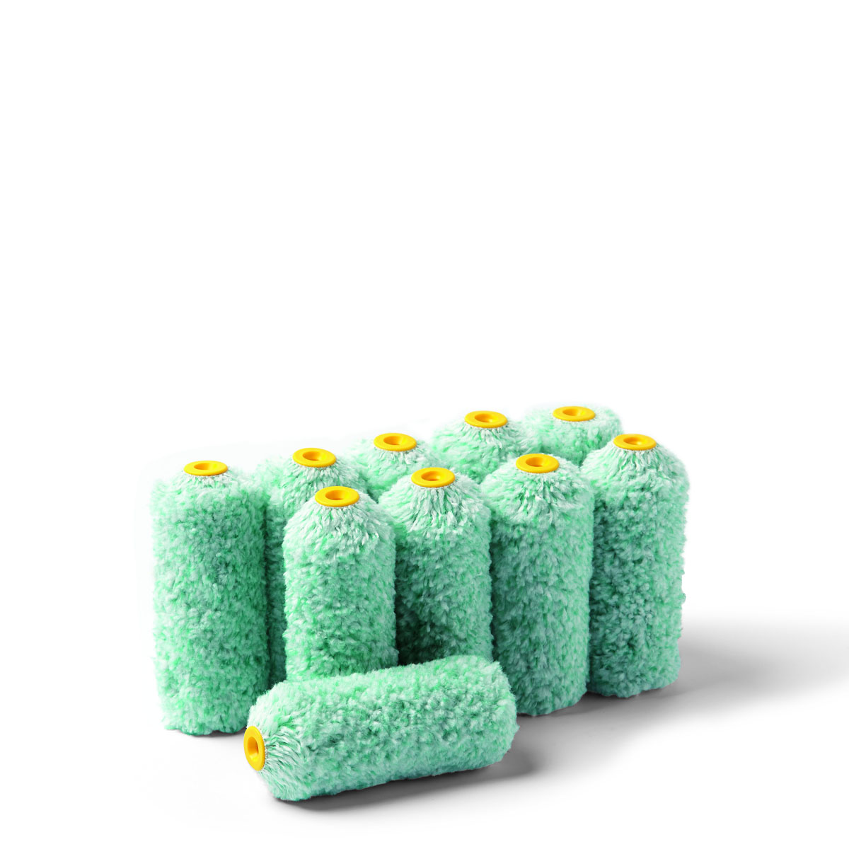 10x Schuller Farbrolle Microline Pro 10cm #20510, 4mm Flor, Farbwalze, Lackrolle, Malerrolle