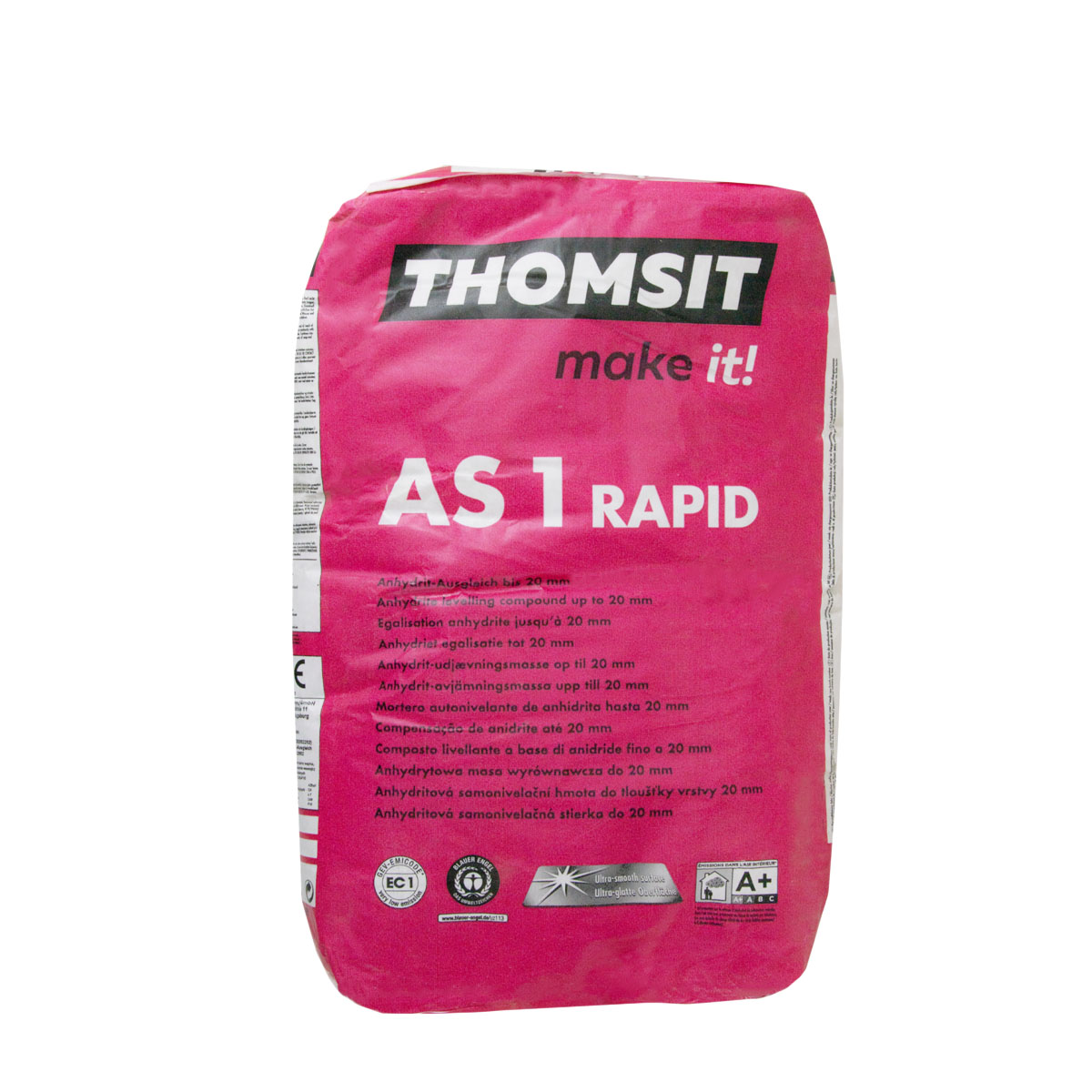 Thomsit AS 1 RAPID 25Kg Anhydrit-Ausgleich, Bodenausgleichsmasse, Bodenspachtelmasse