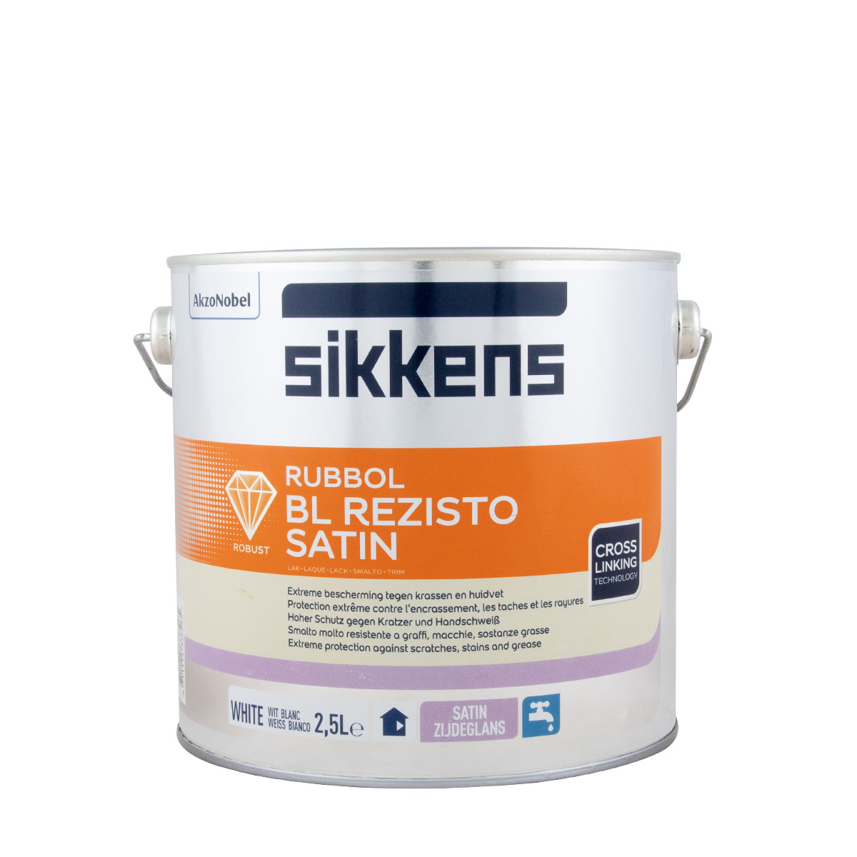Sikkens Rubbol BL Rezisto Satin 1L weiss, Seidenglanzlack