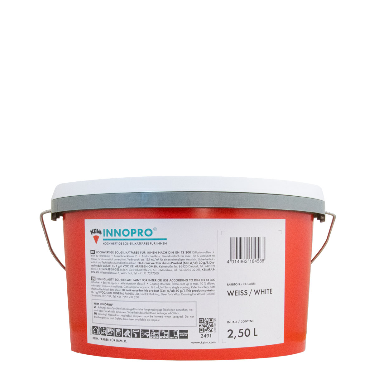 Keim Innopro 12,5L weiß, Sol Silikatfarbe, Wandfarbe