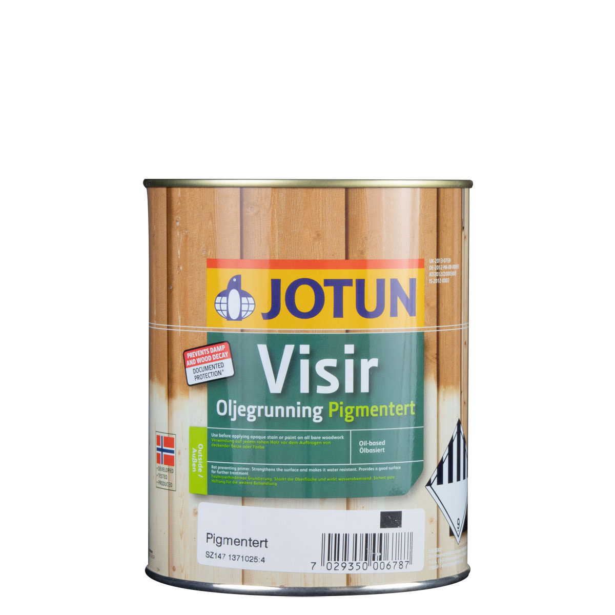 Jotun Visir Oljegrunning pigmentiert 1L beige Holzschutzgrundierung, Holzschutzmittel, Grundierung