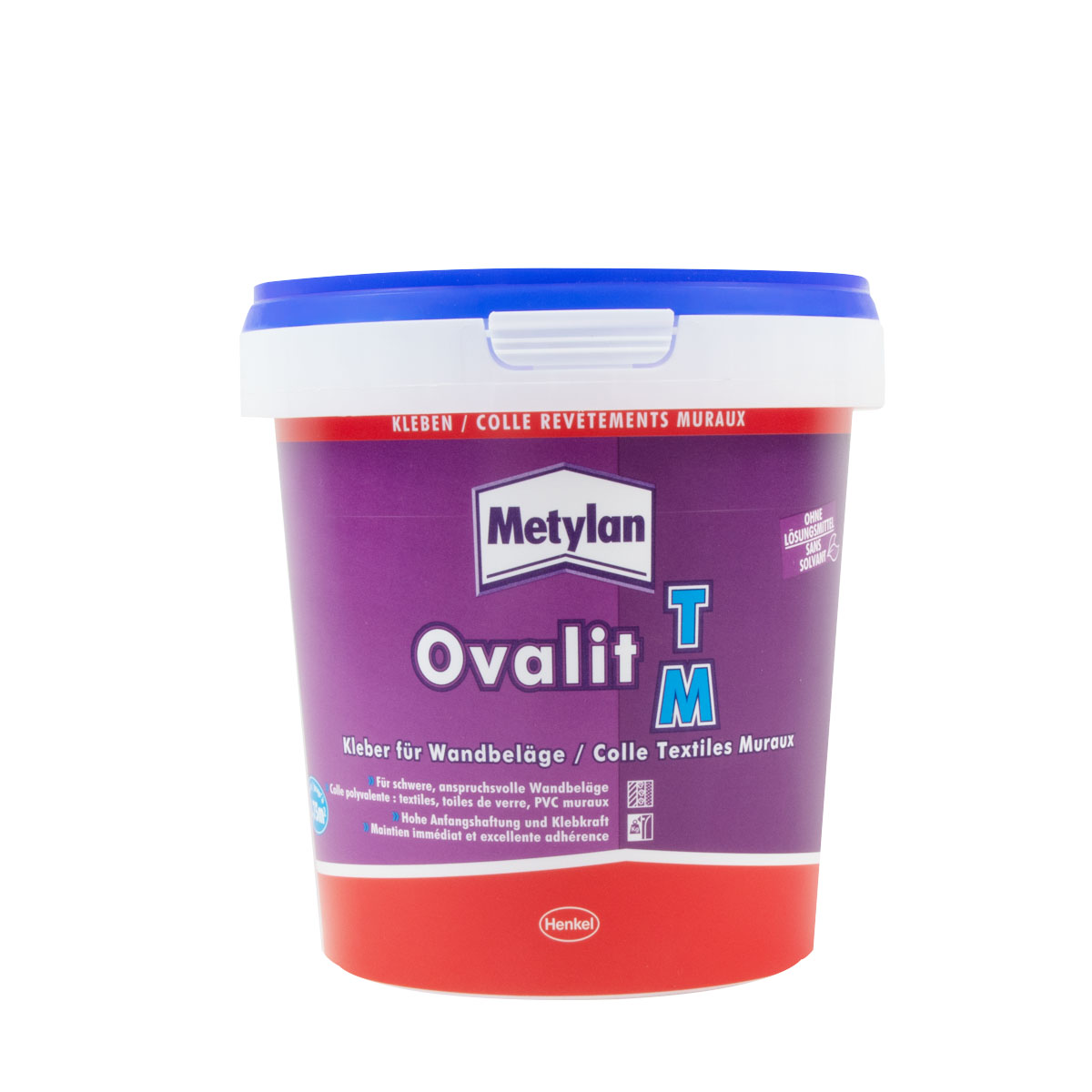 Metylan Ovalit TM Wandbelagskleber 750g, Tapetenkleber, Kleisterzusatz, Dispersionskleber