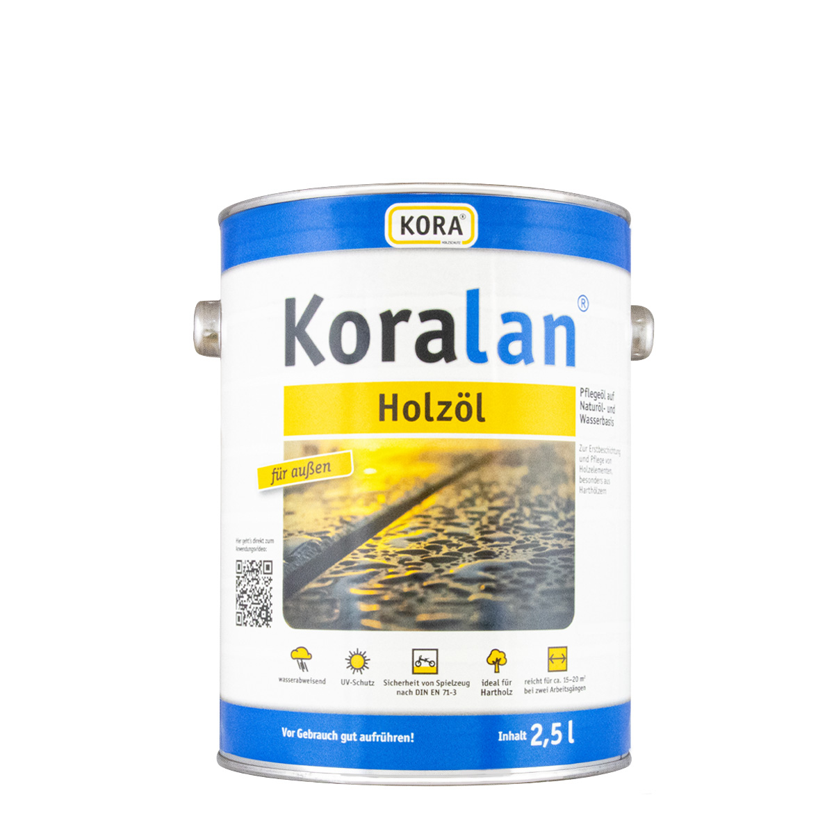 Koralan Holzöl 750ml UV natur, Gartenholz-Öl, Terrassen-Öl