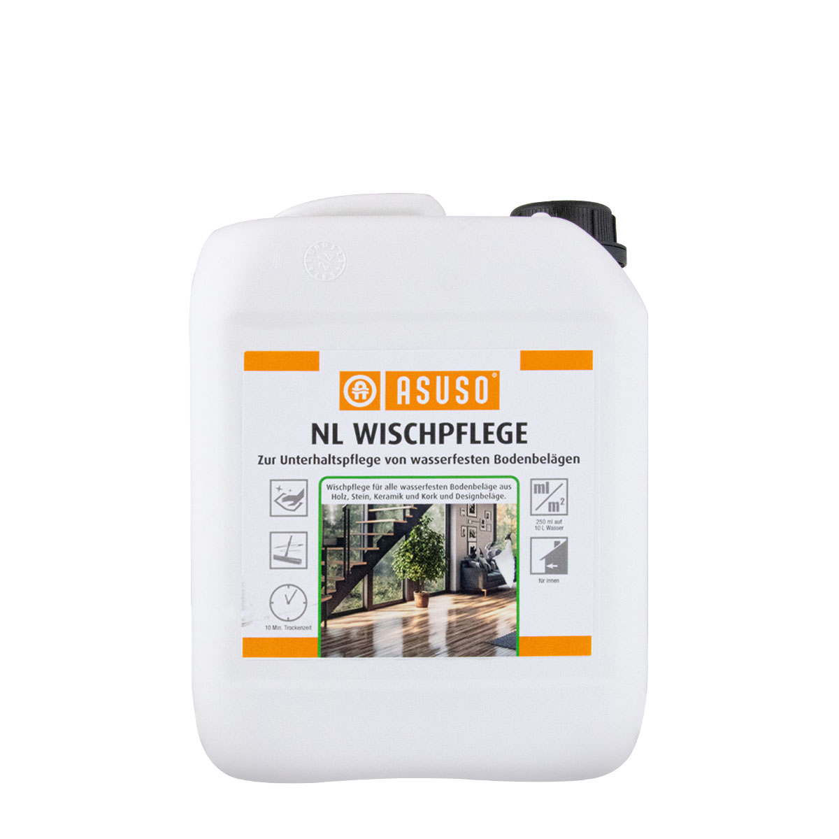 Asuso NL Wischpflege 5L farblos, Bodenreiniger, Reinigungsmittel