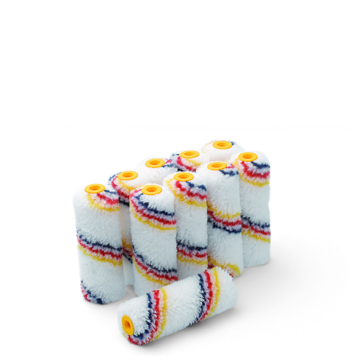 10x Schuller Farbrolle topline 10cm #21010, 12mm Flor, Farbwalze, Malerrolle