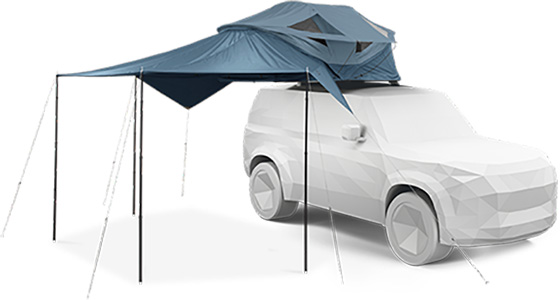 Thule Approach Awning S/M - Dark Slate
