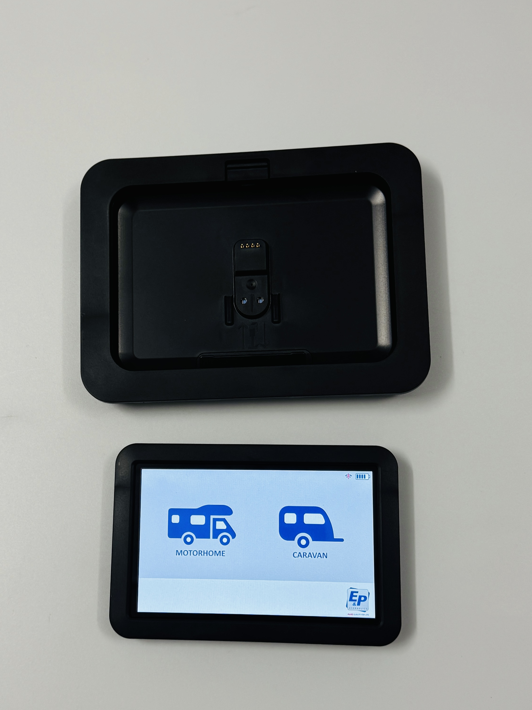 E&P level C TOUCH Fernbedienung Hydraulik Stützen WOHNWAGEN Disply mit Rahmen
