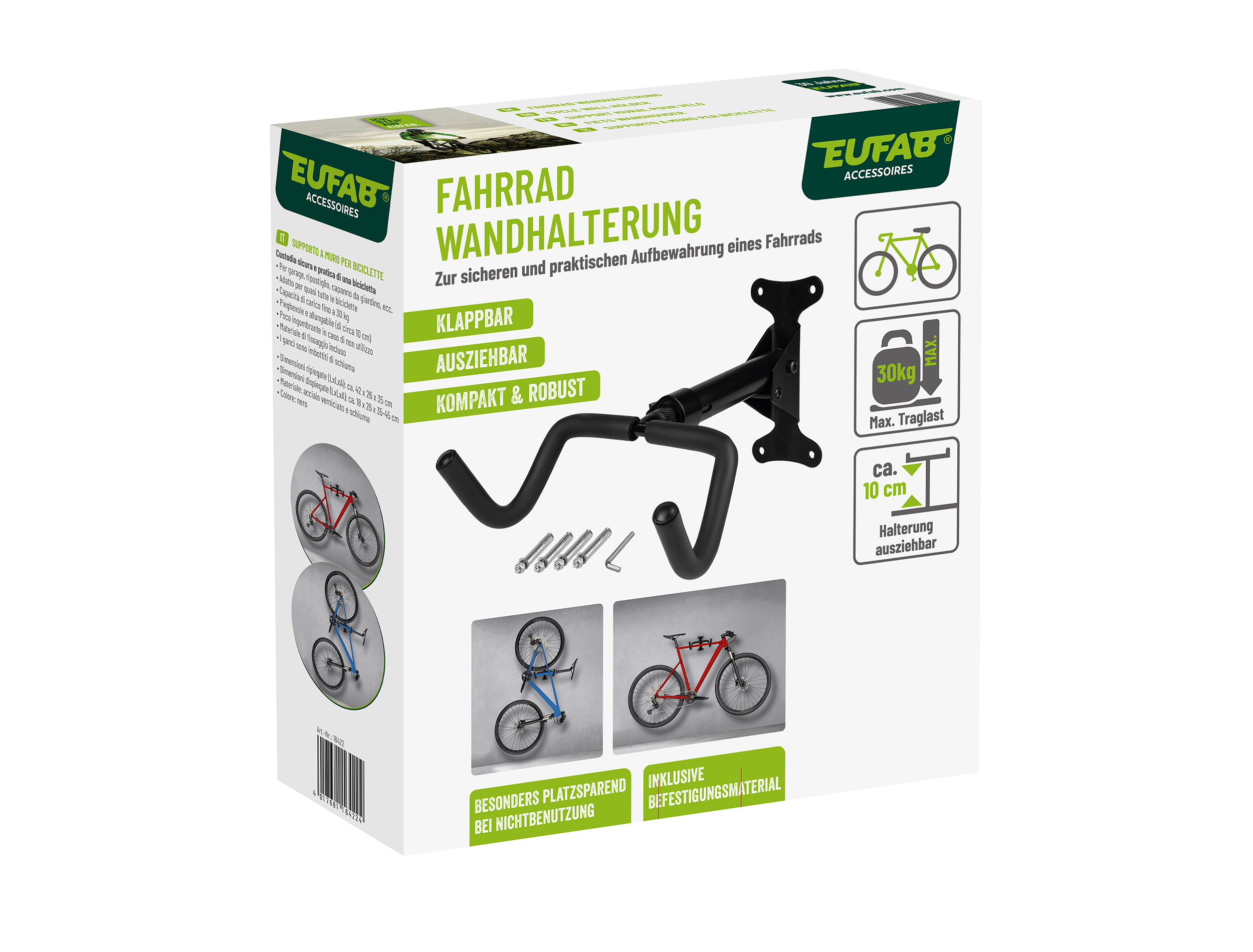 Eufab Fahrrad Wandhalterung 16422