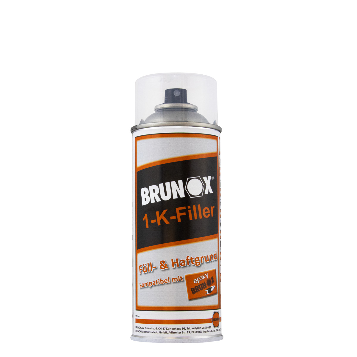 Brunox 1-K-Filler 400ml hellgrau, Haftgrund, Füllgrund, Korrosionsschutz Grundierung