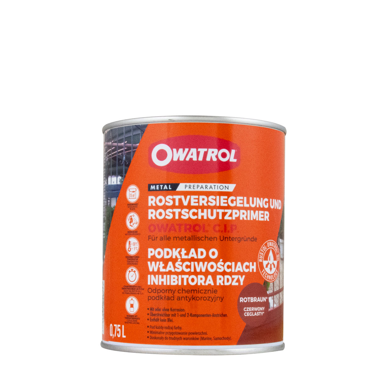 Owatrol CIP 750ml rotbraun, Rostschutzgrundierung, Haftgrund, Haftprimer