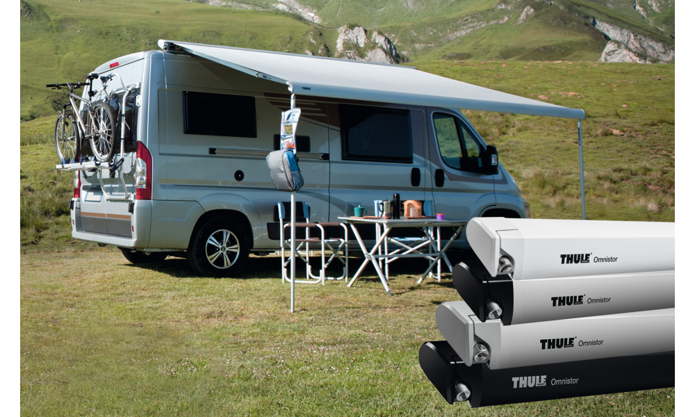 THULE Markise Omnistor 6300 inkl. Adapter Ducato Jumper Boxer anthrazit 375