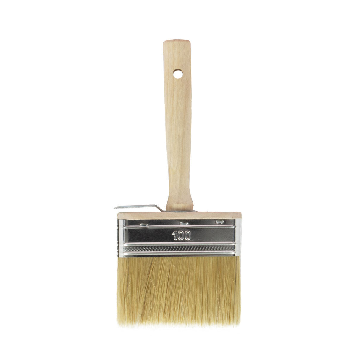 Farbklecks24 Premium Flächenstreicher 100mm dunkle Borsten, Handwerkerqualität