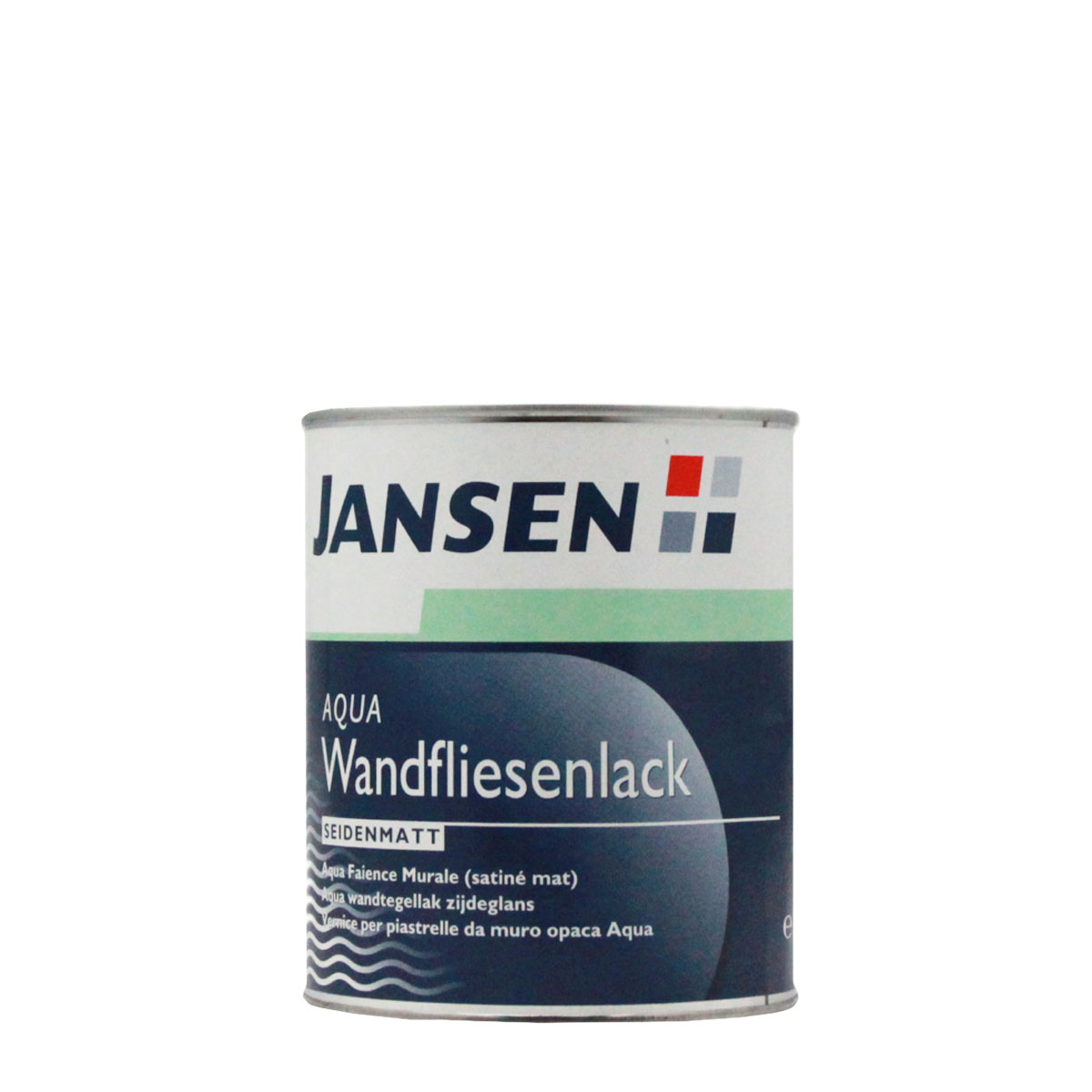 Jansen Aqua Wandfliesenlack weiß 750ml seidenmatt, Fliesenfarbe