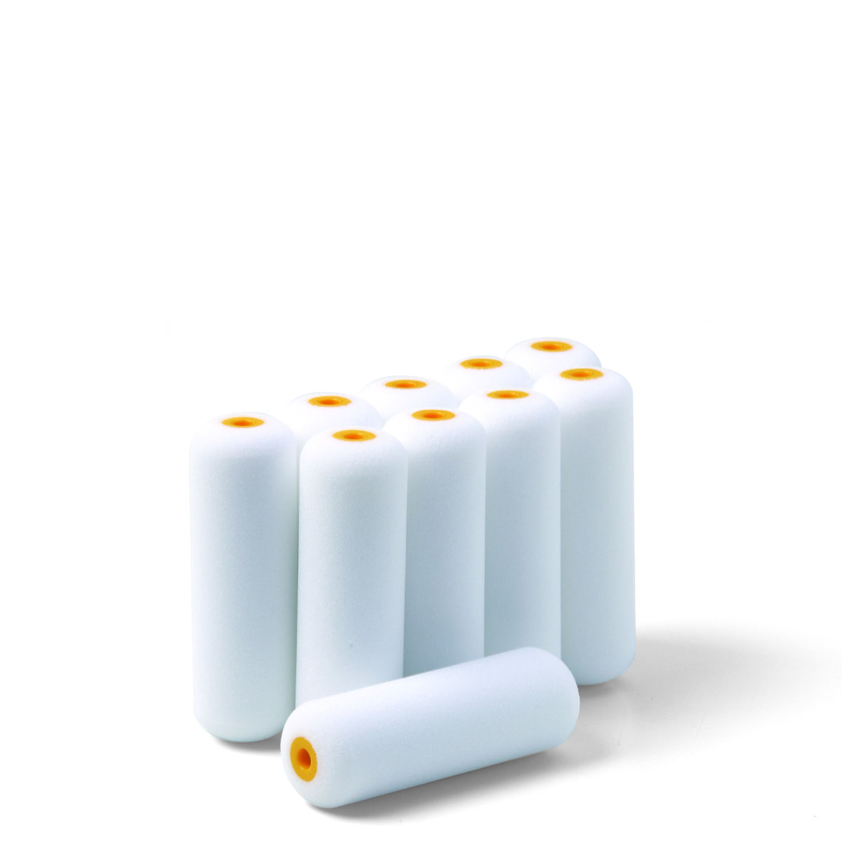 10x Schuller Lackrolle Schaumstoff Soft Pro #22496 11cm, beids. abgerundet, Lackwalze, Schaumstoffrolle