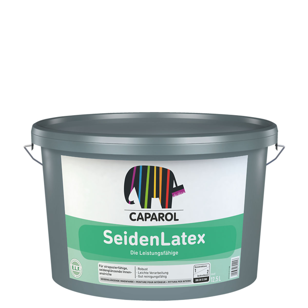 Caparol SeidenLatex 12,5L weiß, sehr gut deckende Wandfarbe, Latexfarbe