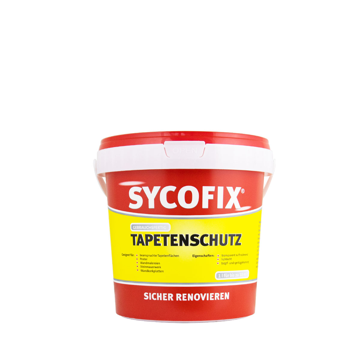 Sycofix Tapetenschutz 1L farblos, glänzender Schutzanstrich, Elefantenhaut