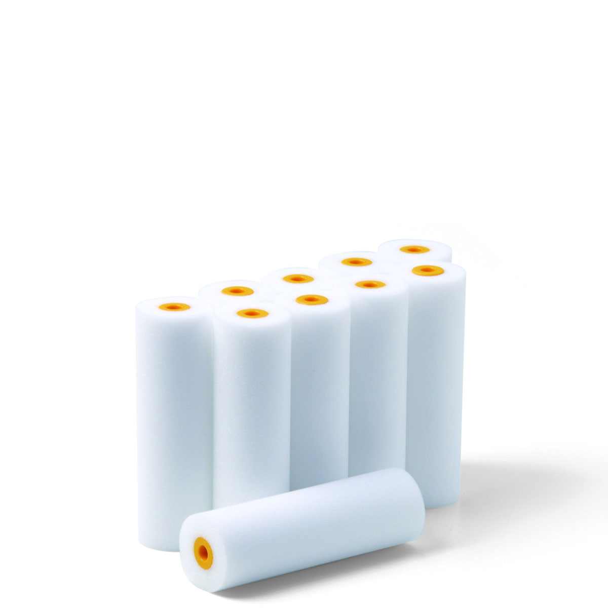 10x Schuller Lackrolle Schaumstoff Soft Pro #22470 11cm, beidseitig gerade, Lackwalze, Schaumstoffrolle