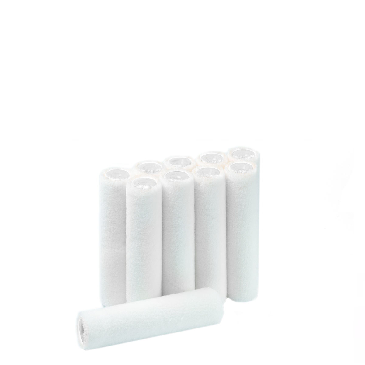 10x Lackrolle Felt 10cm, 5mm Flor, Lackierwalze, Heizkörperwalze lösemittelbeständig