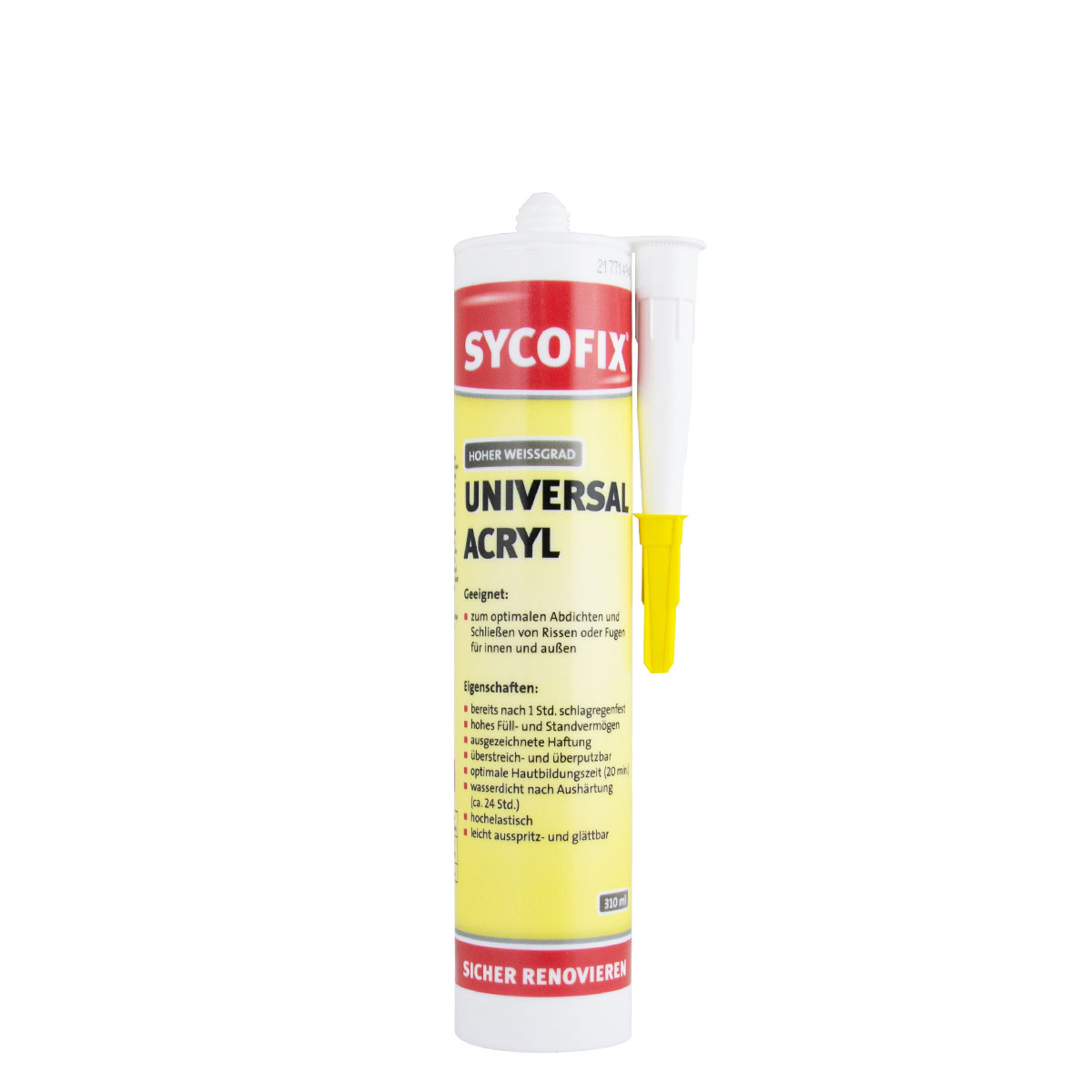 Sycofix Universal Acryl 310ml weiß, Acryldichtstoff, Maler Acryl, Fugendichtmasse