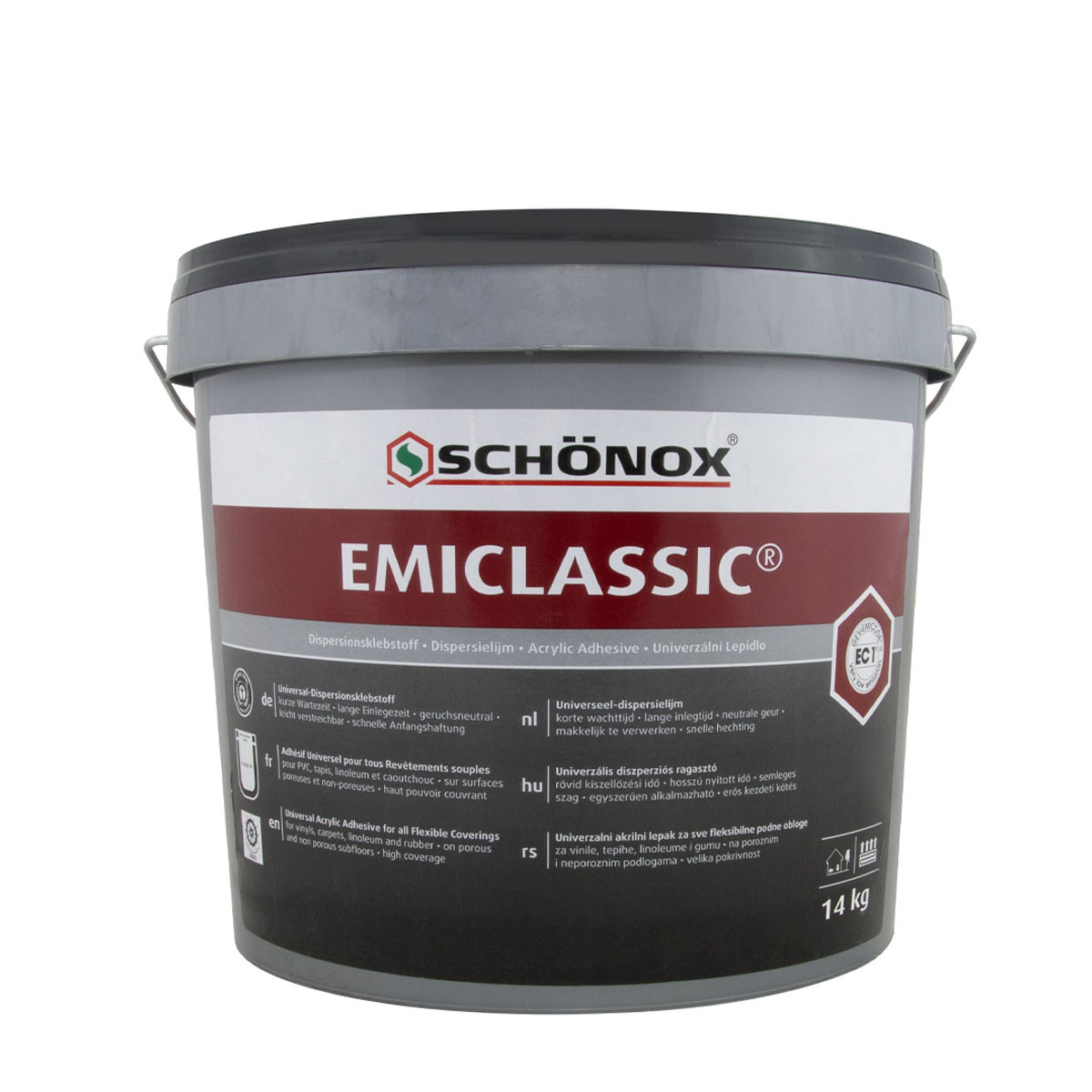 Schönox Emiclassic 6kg, Universal-Dispersionsklebstoff, PVC-Kleber, Korkkleber
