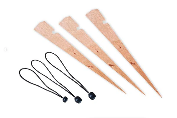 Bent Holzheringe (3 Stück)