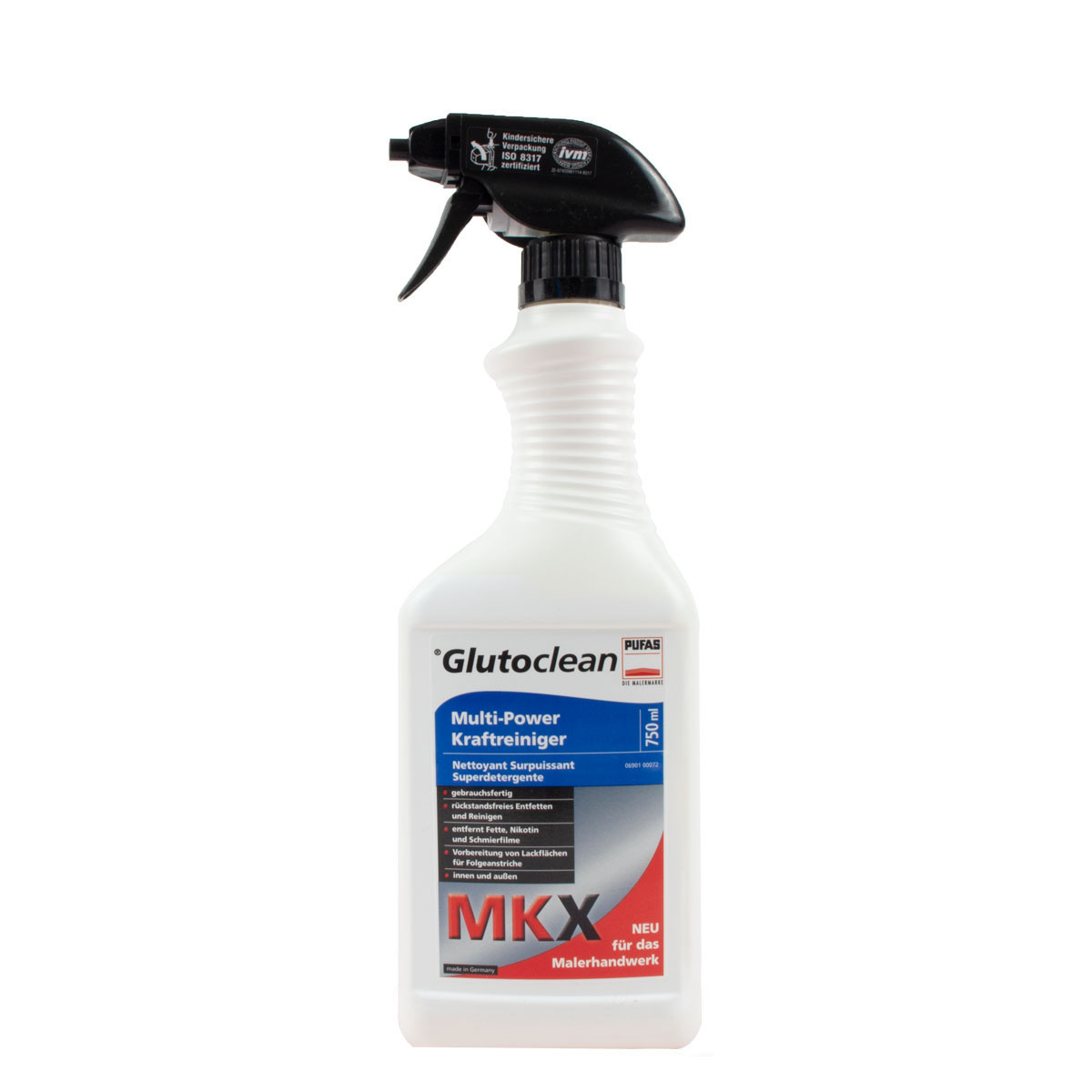 Glutoclean Multi-Power Kraftreiniger MKX 750ml, Fettlöser, Nikotin Entferner, Reiniger