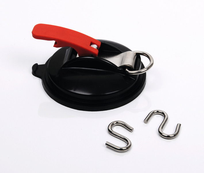 Klappsauger Saugnapf Befestigung mit Ring + 2 S-Haken