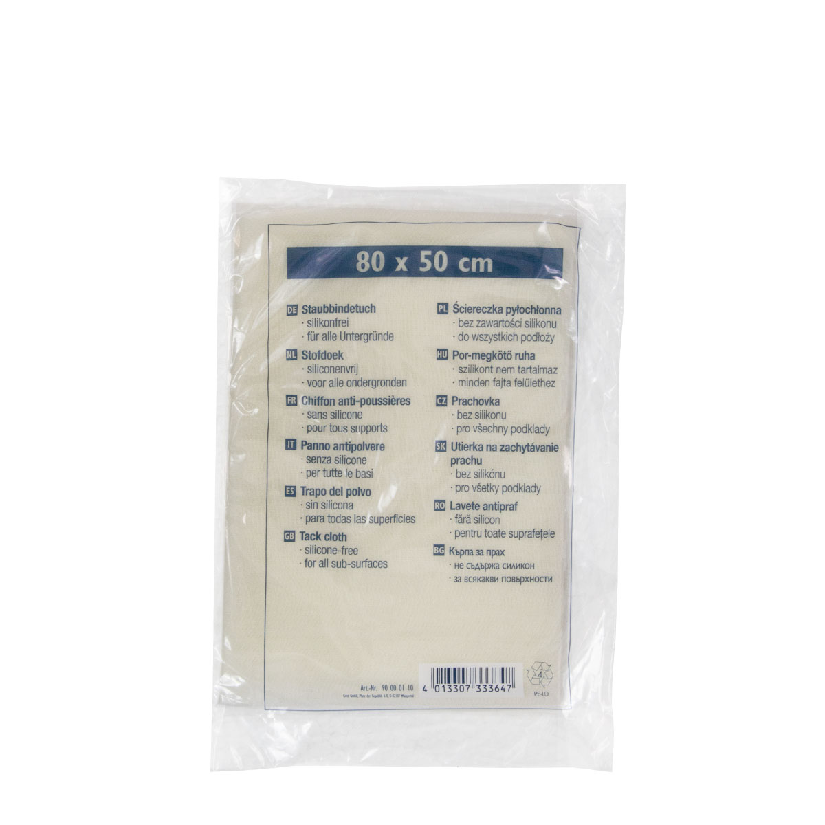 Staubbindetuch 80x50cm, silikonfrei
