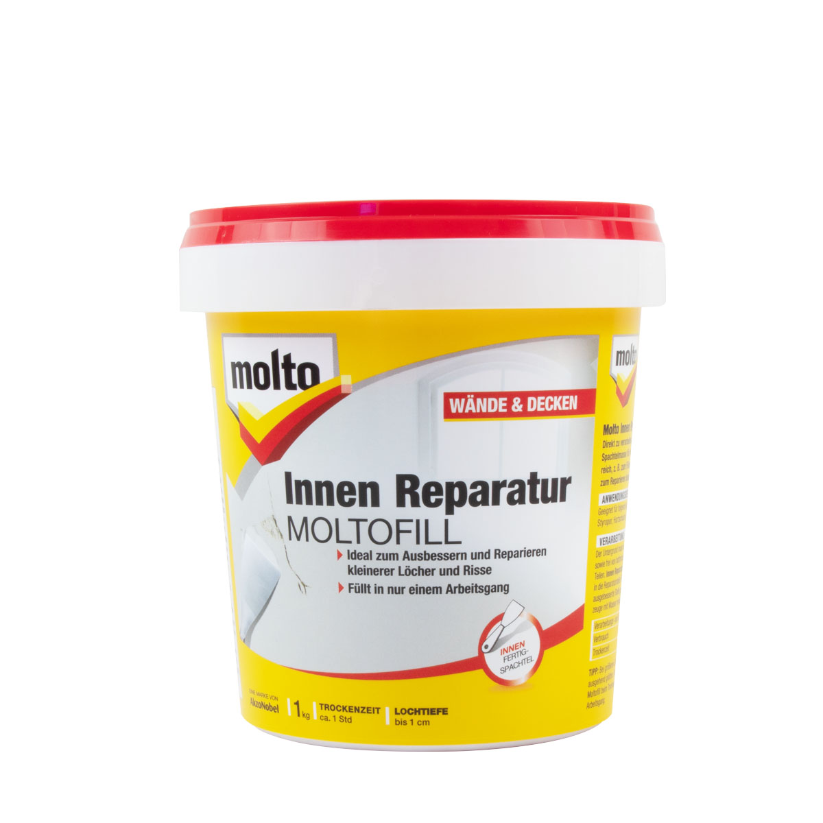 Molto Innen Reparatur Moltofill, Fertigspachtel, Spachtelmasse