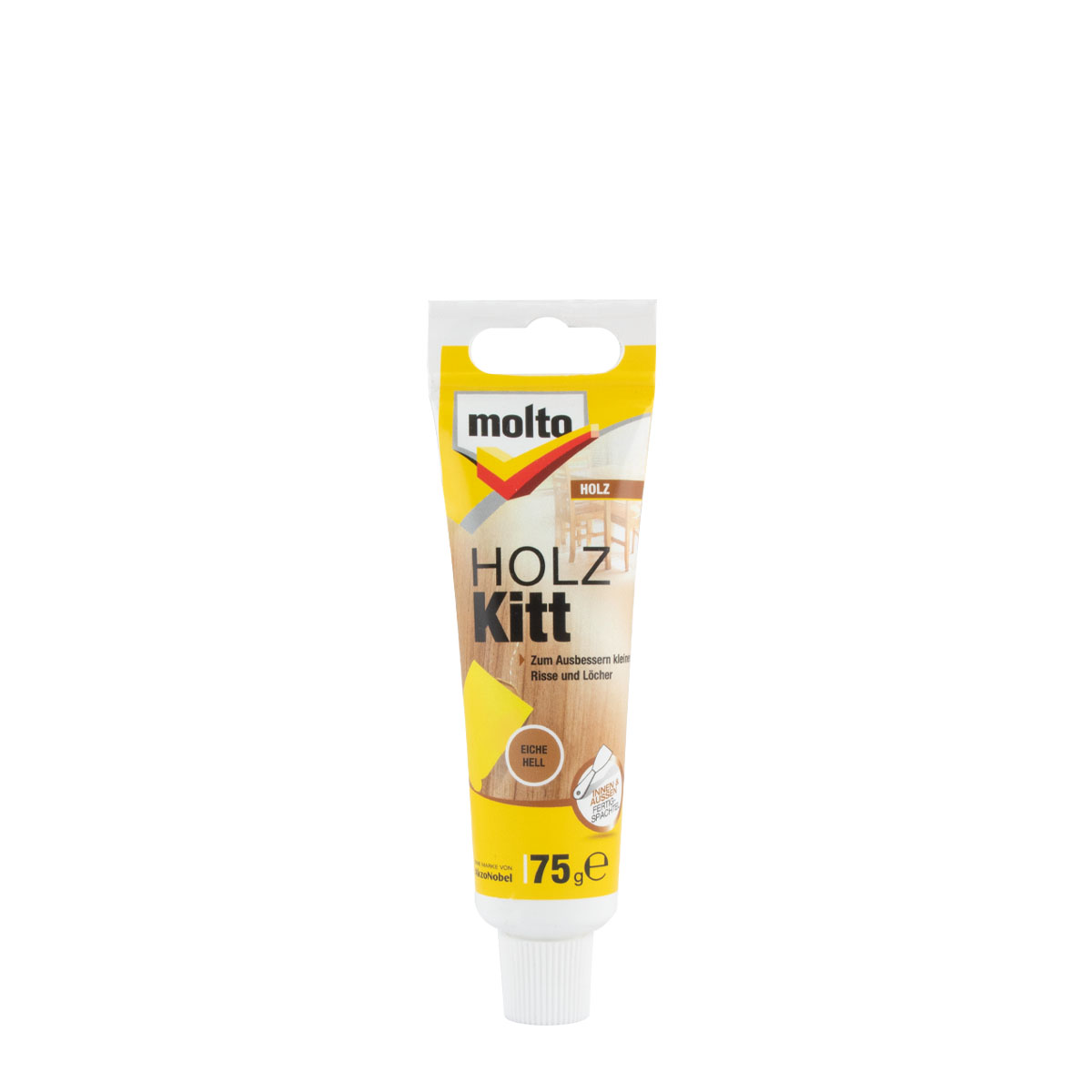 Molto Holz Kitt weiss 75g