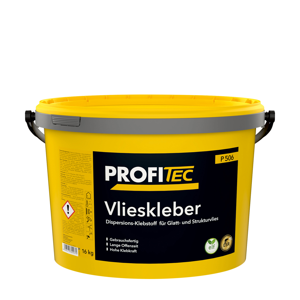ProfiTec P506 16kg Vlieskleber transparent, Dispersionskleber, Glasgewebe Kleber