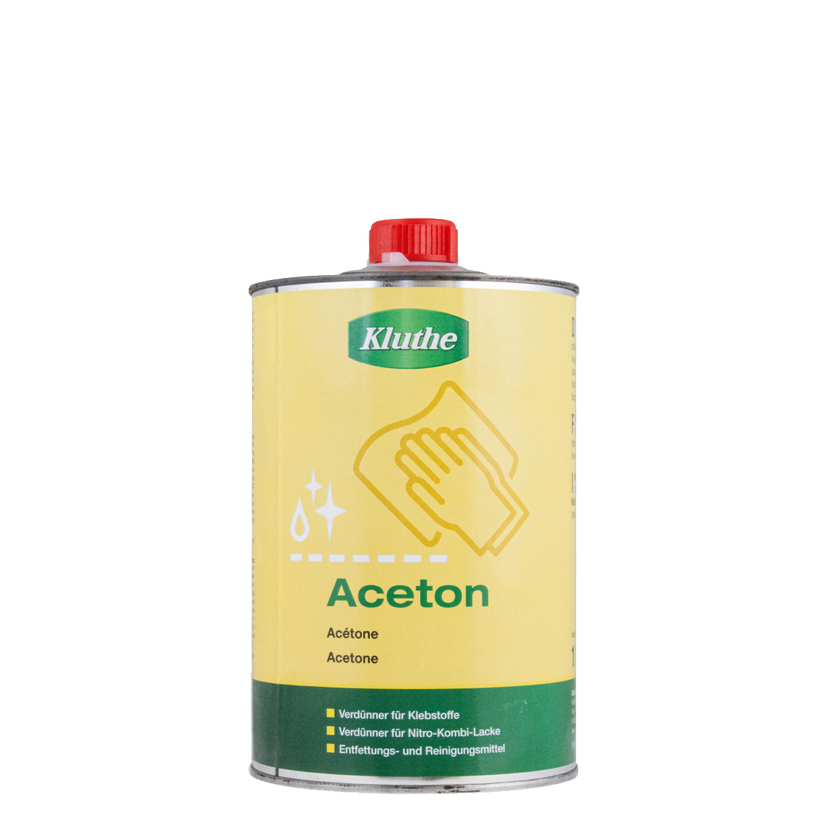Kluthe Aceton 1L, Reinigungsmittel, Lösungsmittel, Entfetter
