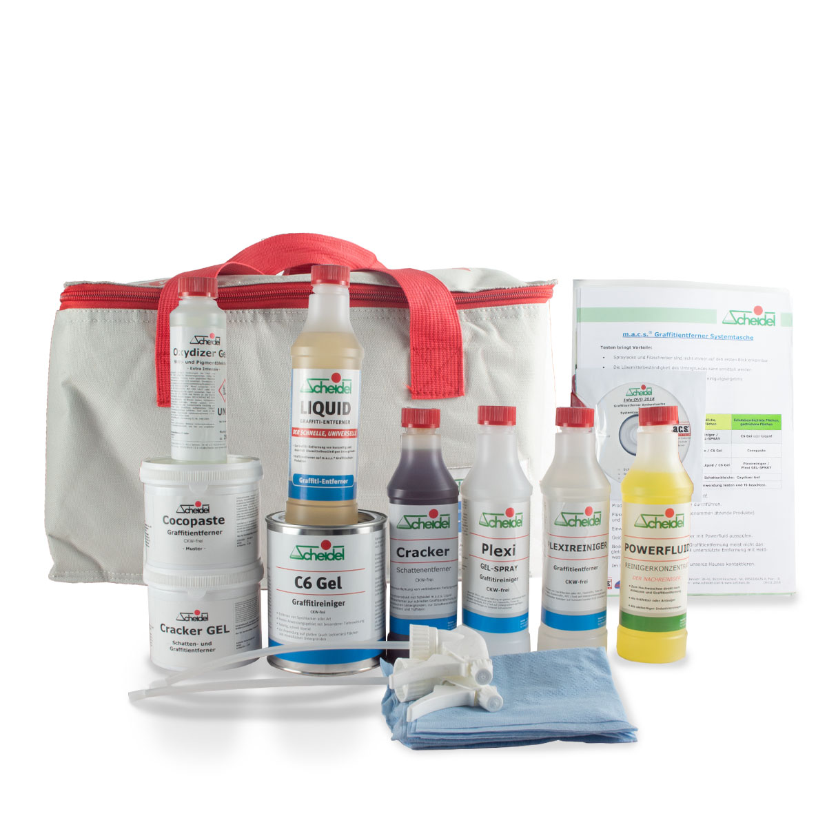 Scheidel Systemtasche Graffitientferner, Reiniger, Fassadenreiniger