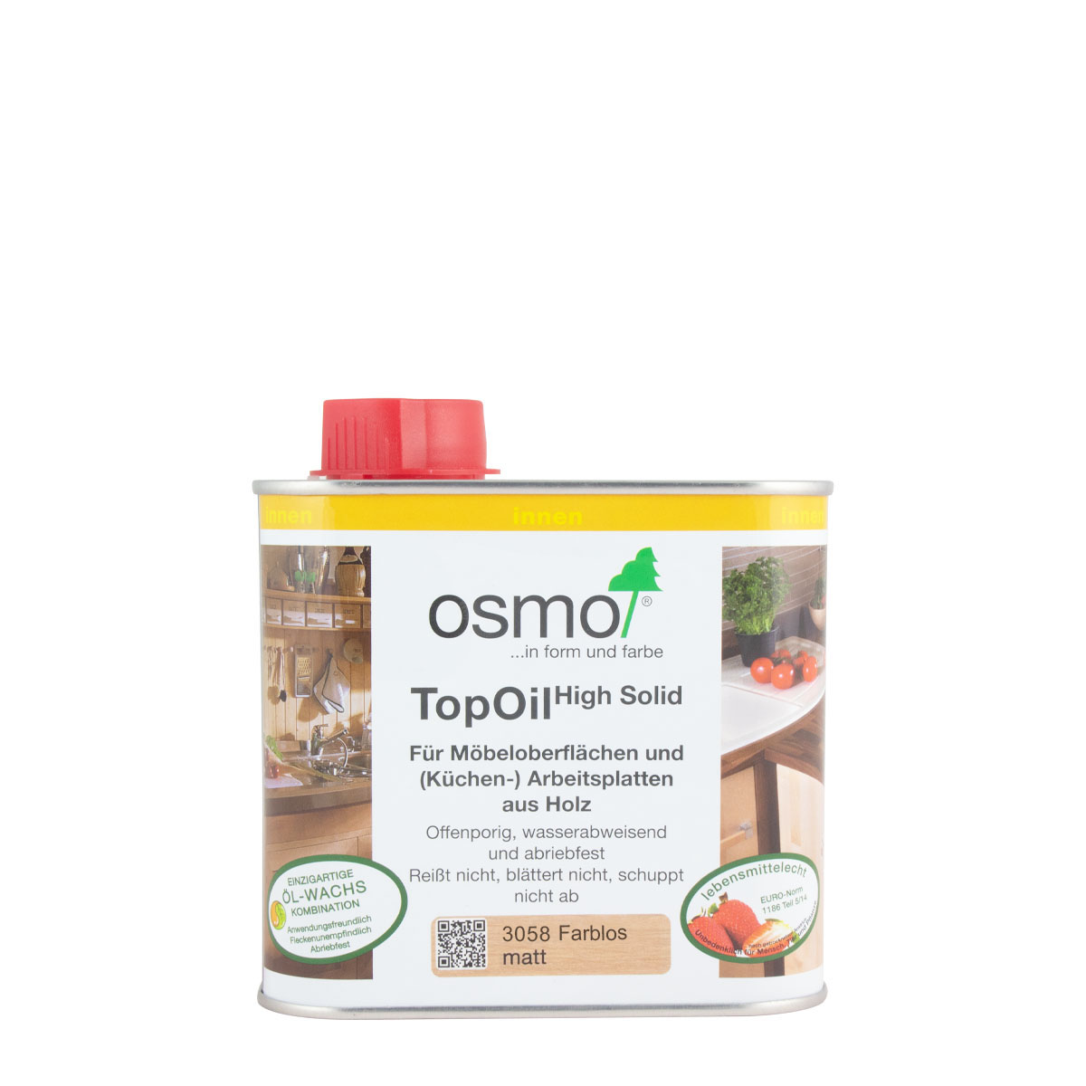 Osmo TopOil High Solid 3061 akazie 500ml, Arbeitsplattenöl, Holzöl, Holzpflegeöl