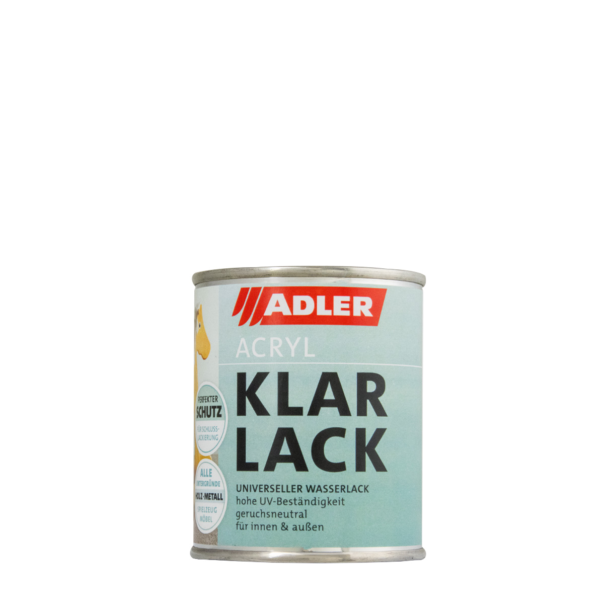 Adler Acryl Klarlack 750ml matt, farbloser Acryllack, Schutzlack für Innen und Außen