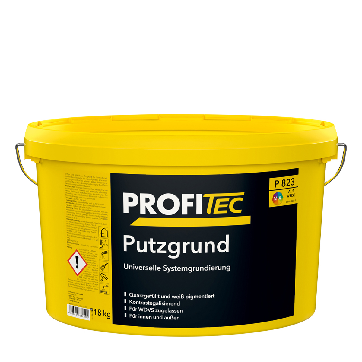 ProfiTec P823 Putzgrund 18kg weiß, Quarzgrund, Systemgrundierung