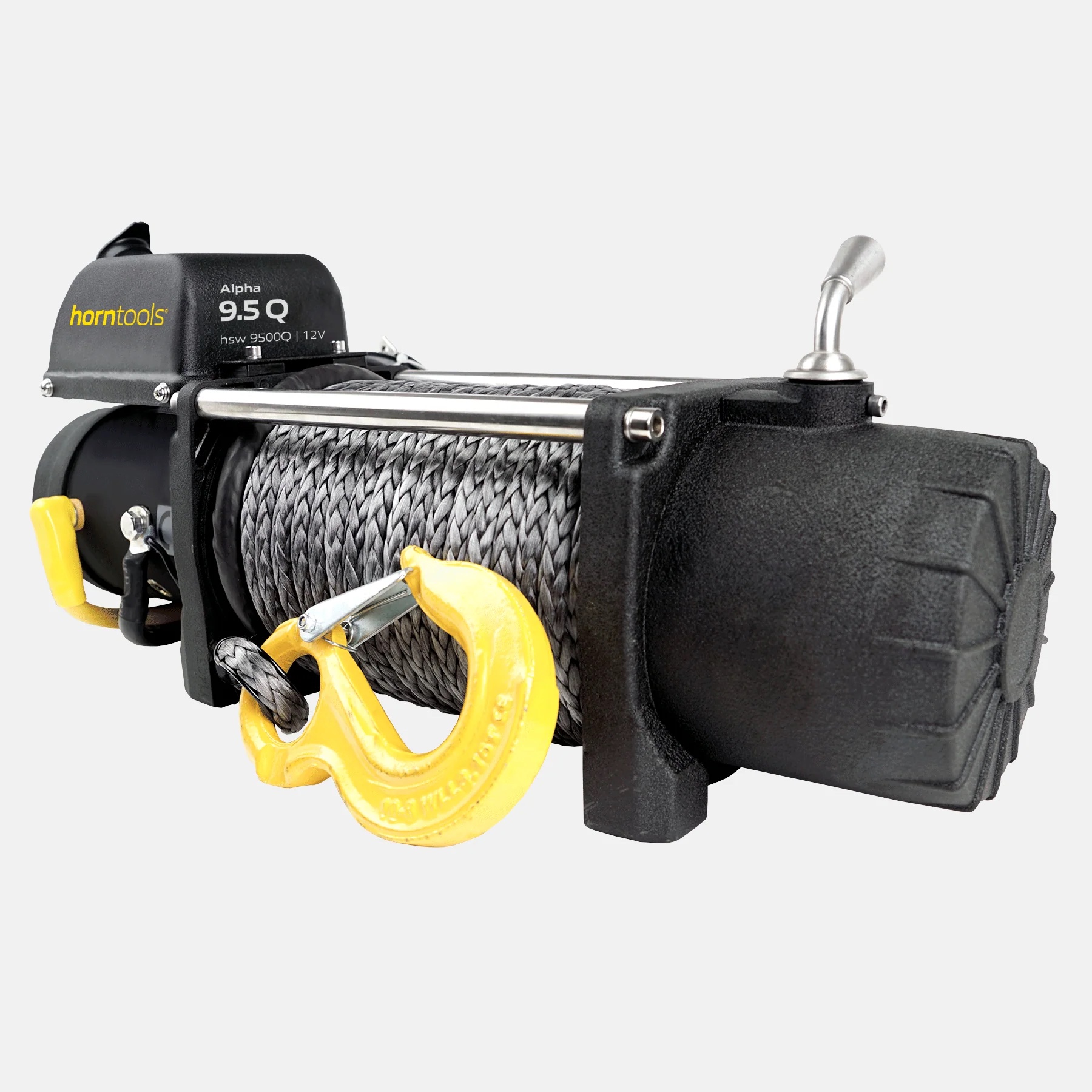 Horntools Seilwinde 4,3 Tonnen Alpha Quick 12V Kunststoffseil
