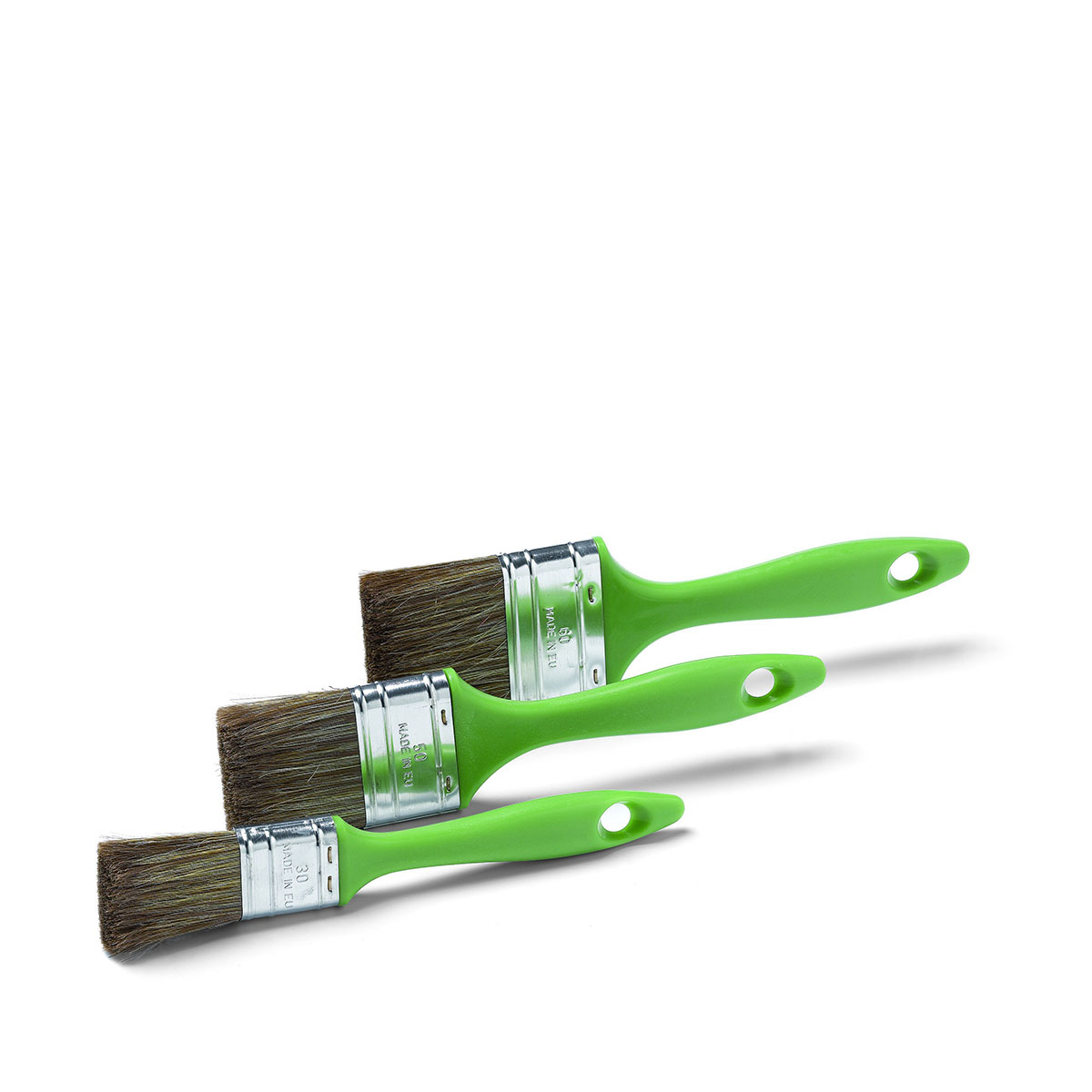 Schuller Lasurpinsel Timber M Set 3tlg #70385, Lasur-Flachpinsel, Malerpinsel