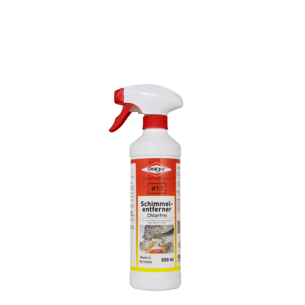 Geiger Schimmelentferner Chlorfrei NR13 500ml, Schimmelspray, Schimmelentferner ohne Chlor, Schimmelex