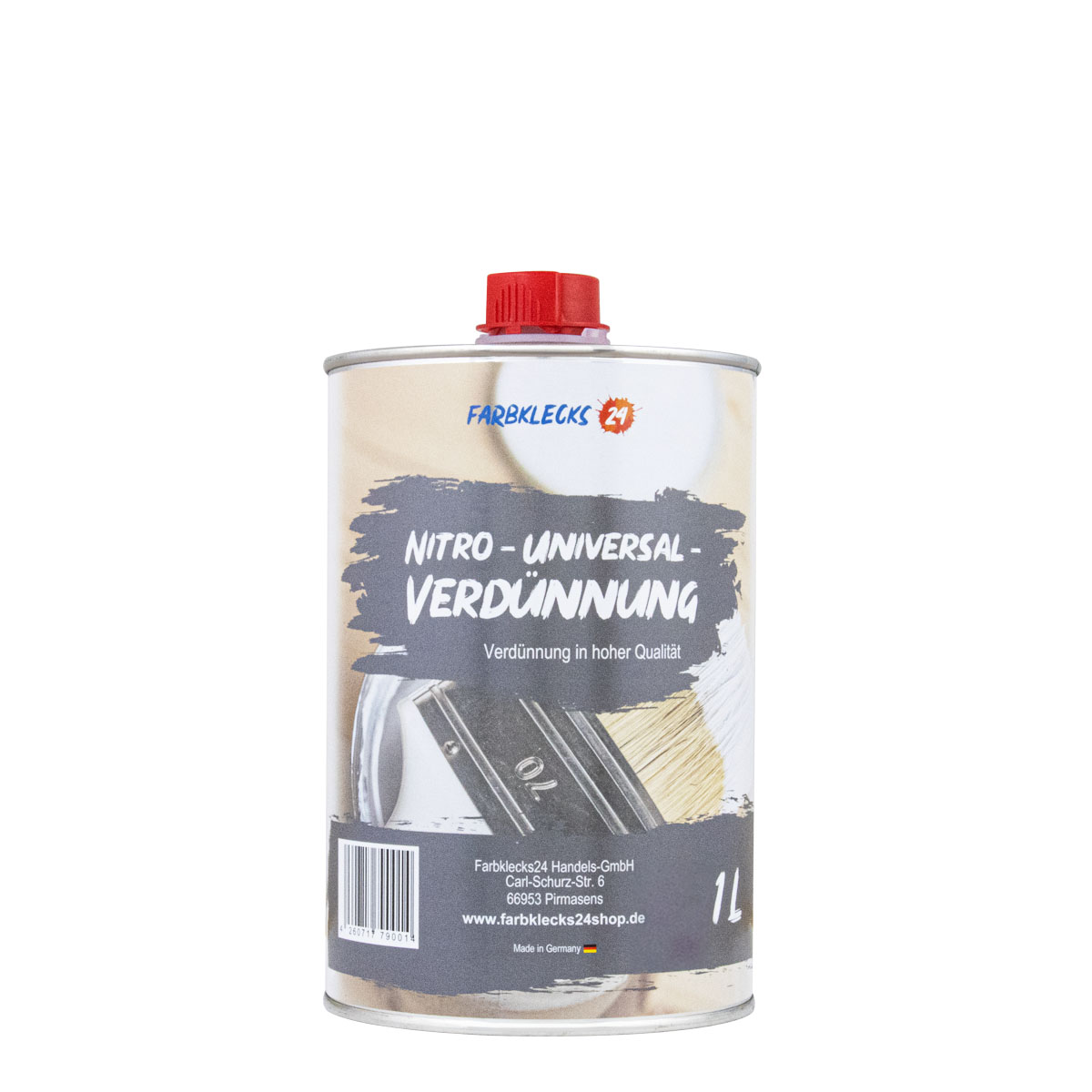 Farbklecks24 Nitro-Universal-Verdünnung 1L, Nitroverdünnung, Reiniger